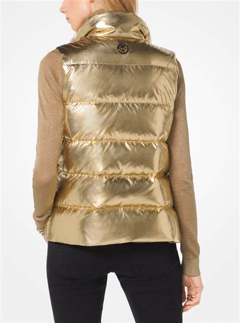 michael kors gold vest